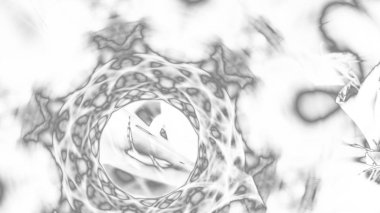 Fantezi kaotik renkli fraktal desen. Soyut Fraktal şekiller. 3D render resimde arka plan veya duvar kağıdı.