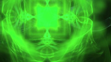 Fantezi kaotik renkli fraktal desen. Soyut Fraktal şekiller. 3D render resimde arka plan veya duvar kağıdı.