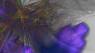 Fantezi kaotik renkli fraktal desen. Soyut Fraktal şekiller. 3D render resimde arka plan veya duvar kağıdı.