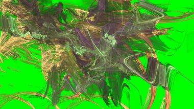 Fantezi kaotik renkli fraktal desen. Soyut Fraktal şekiller. 3D render resimde arka plan veya duvar kağıdı.