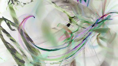 Fantezi kaotik renkli fraktal desen. Soyut Fraktal şekiller. 3D render resimde arka plan veya duvar kağıdı.