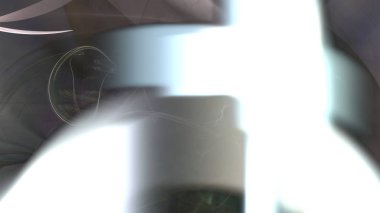 Fantezi kaotik renkli fraktal desen. Soyut Fraktal şekiller. 3D render resimde arka plan veya duvar kağıdı.