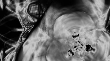 Fantezi kaotik renkli fraktal desen. Soyut Fraktal şekiller. 3D render resimde arka plan veya duvar kağıdı.