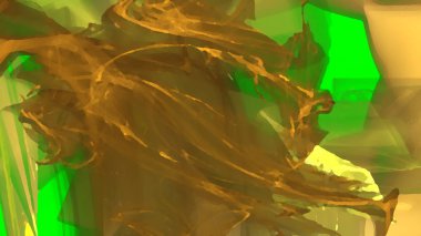 Fantezi kaotik renkli fraktal desen. Soyut Fraktal şekiller. 3D render resimde arka plan veya duvar kağıdı.