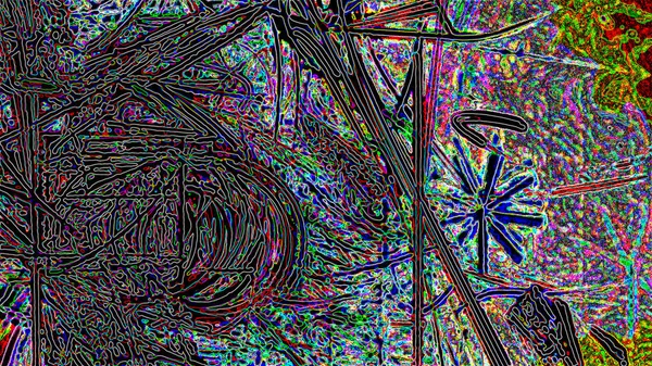 Fantasie Chaotische Kleurrijke Fractale Patroon Abstracte Fractale Vormen Rendering Afbeelding — Stockfoto