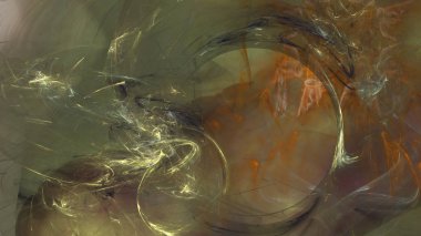 Fantezi kaotik renkli fraktal desen. Soyut Fraktal şekiller. 3D render resimde arka plan veya duvar kağıdı.