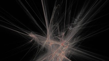 Fantezi kaotik renkli fraktal desen. Soyut Fraktal şekiller. 3D render resimde arka plan veya duvar kağıdı.