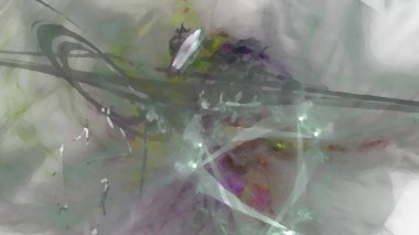 Fantezi kaotik renkli fraktal desen. Soyut Fraktal şekiller. 3D render resimde arka plan veya duvar kağıdı.