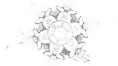 Fantezi kaotik renkli fraktal desen. Soyut Fraktal şekiller. 3D render resimde arka plan veya duvar kağıdı.