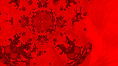 Fantezi kaotik renkli fraktal desen. Soyut Fraktal şekiller. 3D render resimde arka plan veya duvar kağıdı