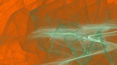 Fantezi kaotik renkli fraktal desen. Soyut Fraktal şekiller. 3D render resimde arka plan veya duvar kağıdı