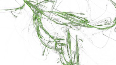 Fantezi kaotik renkli fraktal desen. Soyut Fraktal şekiller. 3D render resimde arka plan veya duvar kağıdı