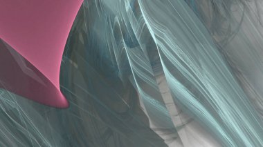 Fantezi kaotik renkli fraktal desen. Soyut Fraktal şekiller. 3D render resimde arka plan veya duvar kağıdı