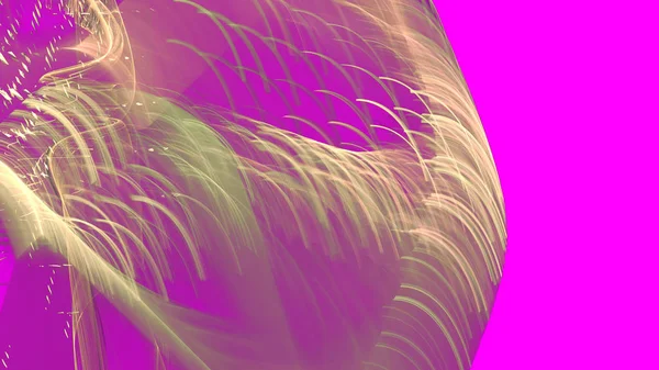 Fantezi kaotik renkli fraktal desen. Soyut Fraktal şekiller. 3D render resimde arka plan veya duvar kağıdı