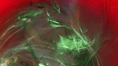 Fantezi kaotik renkli fraktal desen. Soyut Fraktal şekiller. 3D render resimde arka plan veya duvar kağıdı