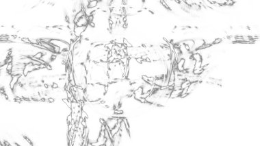 Fantezi kaotik renkli fraktal desen. Soyut Fraktal şekiller. 3D render resimde arka plan veya duvar kağıdı