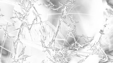 Fantezi kaotik renkli fraktal desen. Soyut Fraktal şekiller. 3D render resimde arka plan veya duvar kağıdı