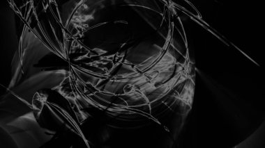 Fantezi kaotik renkli fraktal desen. Soyut Fraktal şekiller. 3D render resimde arka plan veya duvar kağıdı