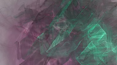 Fantezi kaotik renkli fraktal desen. Soyut Fraktal şekiller. 3D render resimde arka plan veya duvar kağıdı