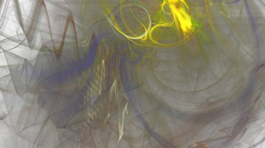 Fantezi kaotik renkli fraktal desen. Soyut Fraktal şekiller. 3D render resimde arka plan veya duvar kağıdı