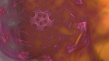 Fantezi kaotik renkli fraktal desen. Soyut Fraktal şekiller. 3D render resimde arka plan veya duvar kağıdı