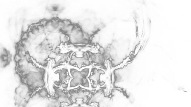 Fantezi kaotik renkli fraktal desen. Soyut Fraktal şekiller. 3D render resimde arka plan veya duvar kağıdı