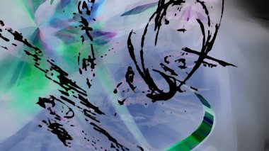 Fantezi kaotik renkli fraktal desen. Soyut Fraktal şekiller. 3D render resimde arka plan veya duvar kağıdı