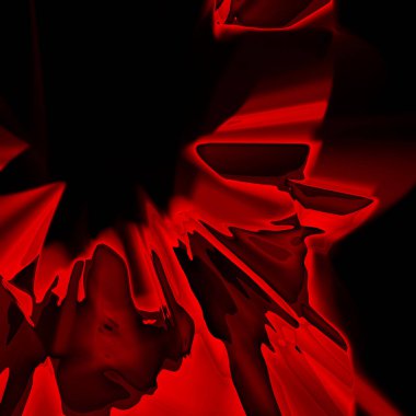 Fantezi kaotik renkli fraktal desen. Soyut Fraktal şekiller. 3D render resimde arka plan veya duvar kağıdı