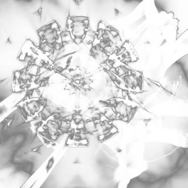 Fantezi kaotik renkli fraktal desen. Soyut Fraktal şekiller. 3D render resimde arka plan veya duvar kağıdı