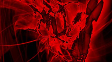 Fantezi kaotik renkli fraktal desen. Soyut Fraktal şekiller. 3D render resimde arka plan veya duvar kağıdı