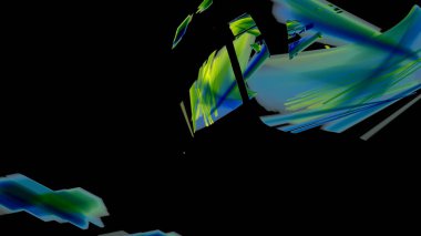 Fantezi kaotik renkli fraktal desen. Soyut Fraktal şekiller. 3D render resimde arka plan veya duvar kağıdı