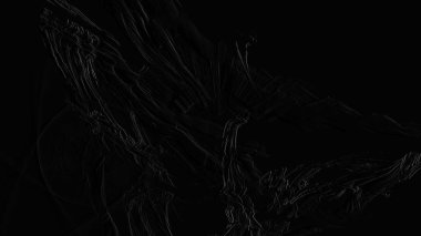 Fantezi kaotik renkli fraktal desen. Soyut Fraktal şekiller. 3D render resimde arka plan veya duvar kağıdı