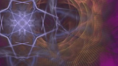 Fantezi kaotik renkli fraktal desen. Soyut Fraktal şekiller. 3D render resimde arka plan veya duvar kağıdı