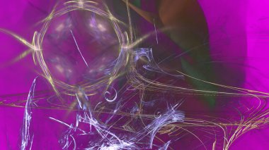 Fantezi kaotik renkli fraktal desen. Soyut Fraktal şekiller. 3D render resimde arka plan veya duvar kağıdı