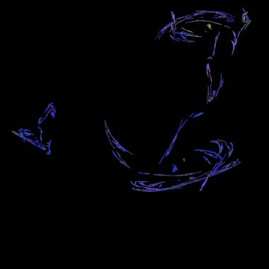 Fantezi kaotik renkli fraktal desen. Soyut Fraktal şekiller. 3D render resimde arka plan veya duvar kağıdı