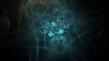 Fantezi kaotik renkli fraktal desen. Soyut Fraktal şekiller. 3D render resimde arka plan veya duvar kağıdı