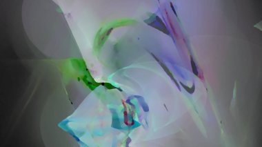 Fantezi kaotik renkli fraktal desen. Soyut Fraktal şekiller. 3D render resimde arka plan veya duvar kağıdı