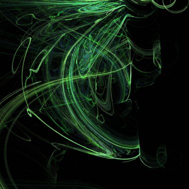 Fantezi kaotik renkli fraktal desen. Soyut Fraktal şekiller. 3D render resimde arka plan veya duvar kağıdı