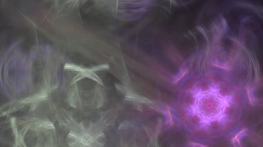 Fantezi kaotik renkli fraktal desen. Soyut Fraktal şekiller. 3D render resimde arka plan veya duvar kağıdı