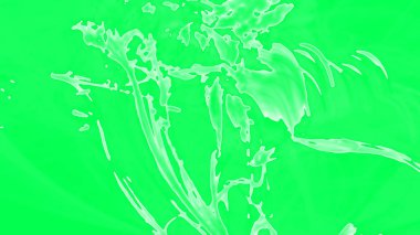 Fantezi kaotik renkli fraktal desen. Soyut Fraktal şekiller. 3D render resimde arka plan veya duvar kağıdı