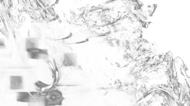 Fantezi kaotik renkli fraktal desen. Soyut Fraktal şekiller. 3D render resimde arka plan veya duvar kağıdı