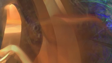 Fantezi kaotik renkli fraktal desen. Soyut Fraktal şekiller. 3D render resimde arka plan veya duvar kağıdı