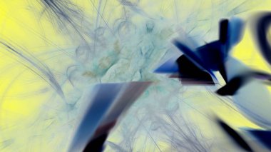 Fantezi kaotik renkli fraktal desen. Soyut Fraktal şekiller. 3D render resimde arka plan veya duvar kağıdı