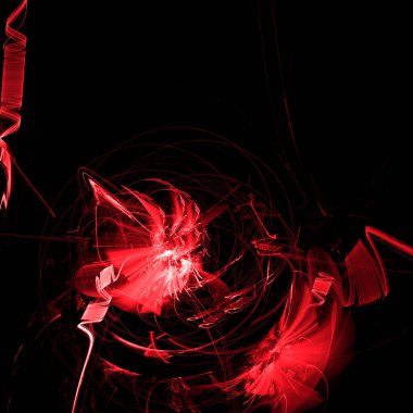 Fantezi kaotik renkli fraktal desen. Soyut Fraktal şekiller. 3D render resimde arka plan veya duvar kağıdı