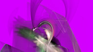 Fantezi kaotik renkli fraktal desen. Soyut Fraktal şekiller. 3D render resimde arka plan veya duvar kağıdı