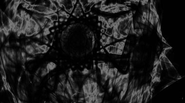 Fantezi kaotik renkli fraktal desen. Soyut Fraktal şekiller. 3D render resimde arka plan veya duvar kağıdı