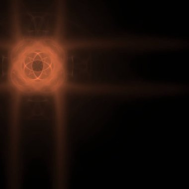 Fantezi kaotik renkli fraktal desen. Soyut Fraktal şekiller. 3D render resimde arka plan veya duvar kağıdı