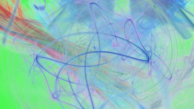 Fantezi kaotik renkli fraktal desen. Soyut Fraktal şekiller. 3D render resimde arka plan veya duvar kağıdı