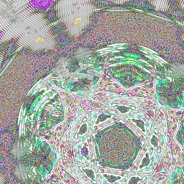 Fantasie chaotische kleurrijke fractale patroon. Abstracte fractale vormen. 3D rendering afbeelding achtergrond of behang — Stockfoto