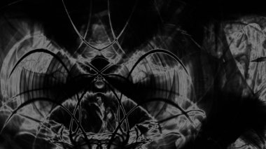 Fantezi kaotik renkli fraktal desen. Soyut Fraktal şekiller. 3D render resimde arka plan veya duvar kağıdı